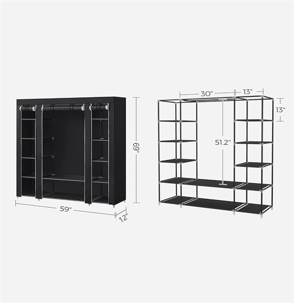 Shoe rack with cover
